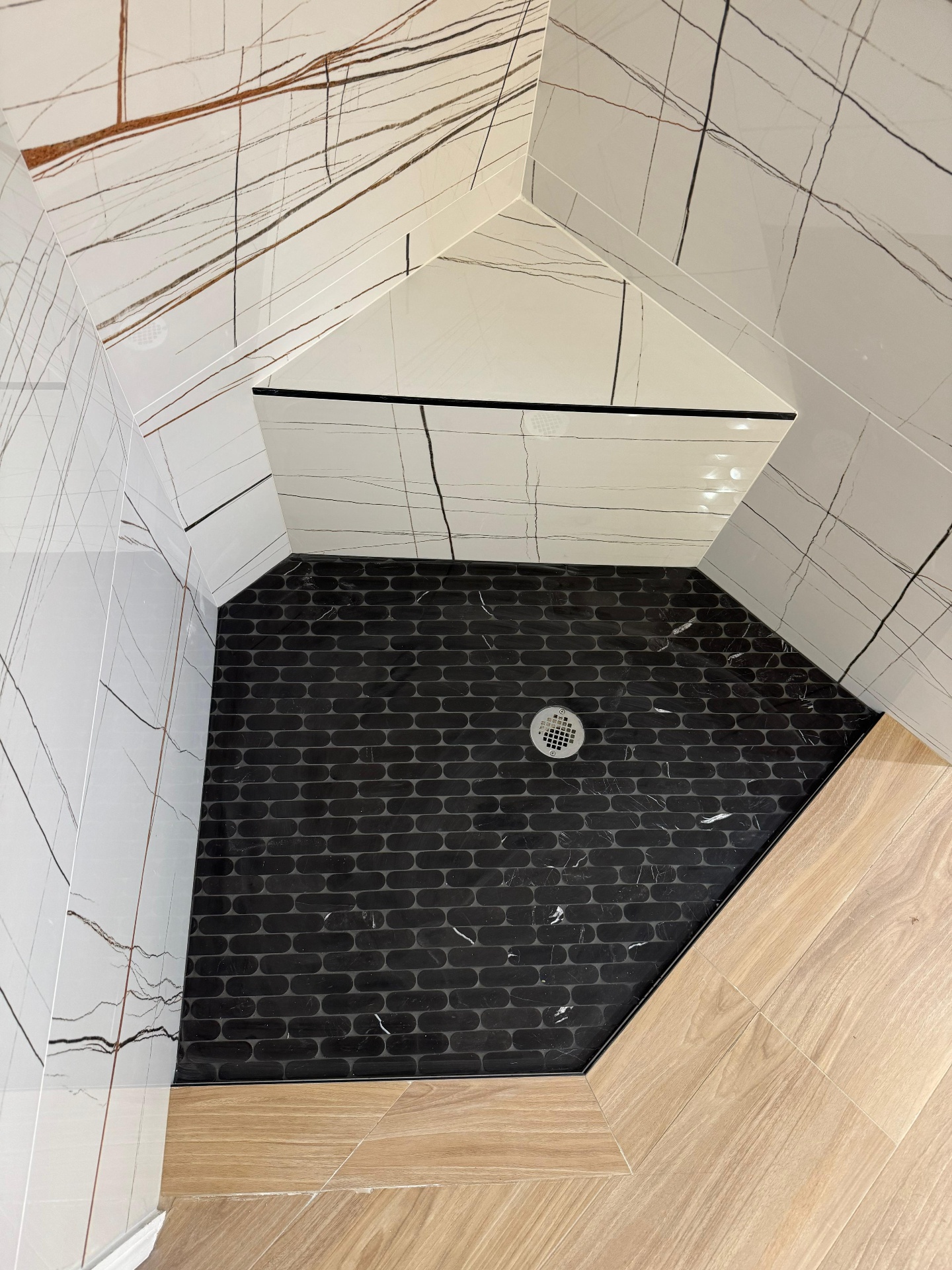 Mosaic Shower Floor — Venice